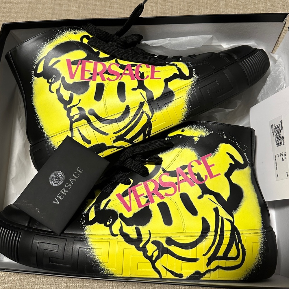 Authentic Versace La Greca High Top Men’s Sneakers